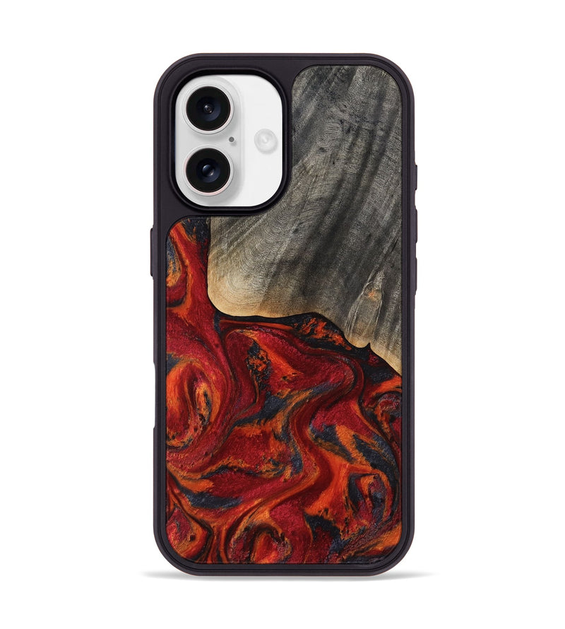 iPhone 17 Wood Phone Case - Aila (Red, 819184)