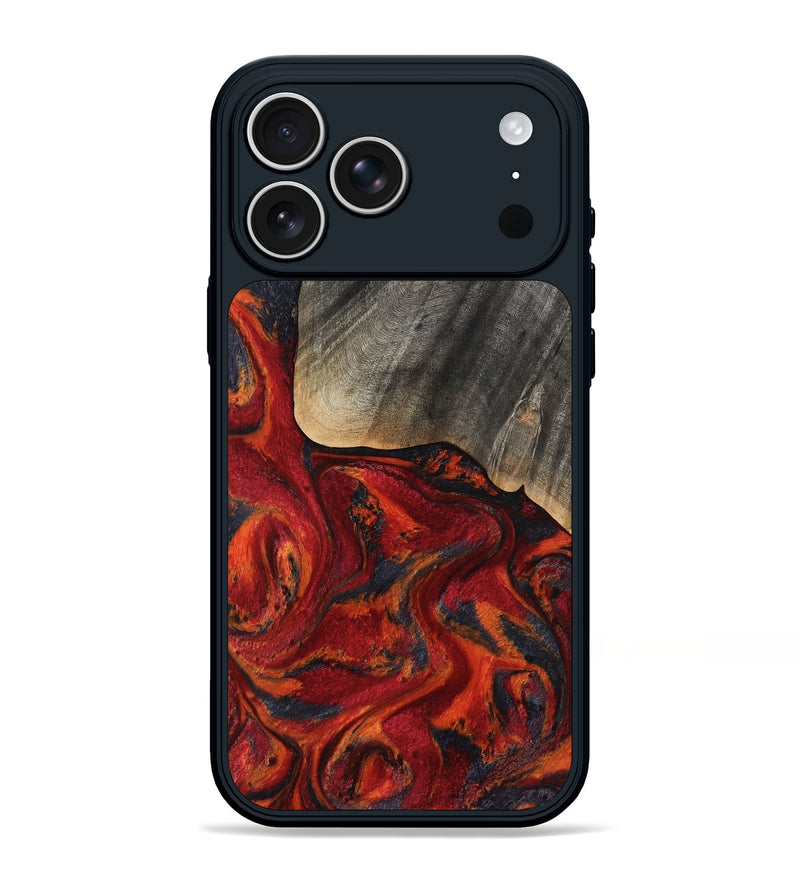 iPhone 17 Pro Max Wood Phone Case - Aila (Red, 819184)