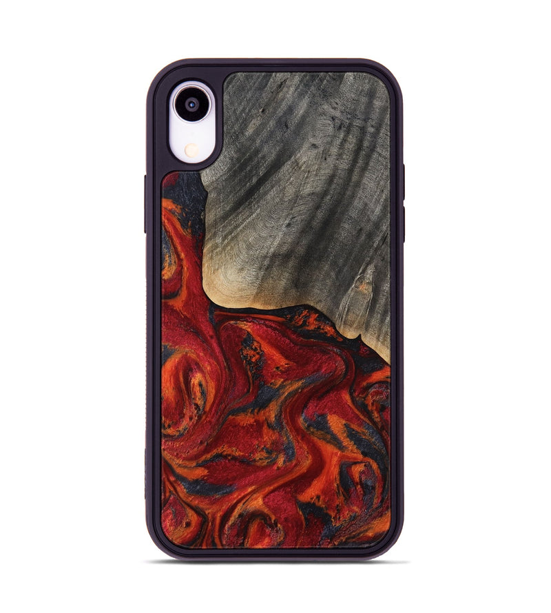 iPhone Xr Wood Phone Case - Aila (Red, 819184)