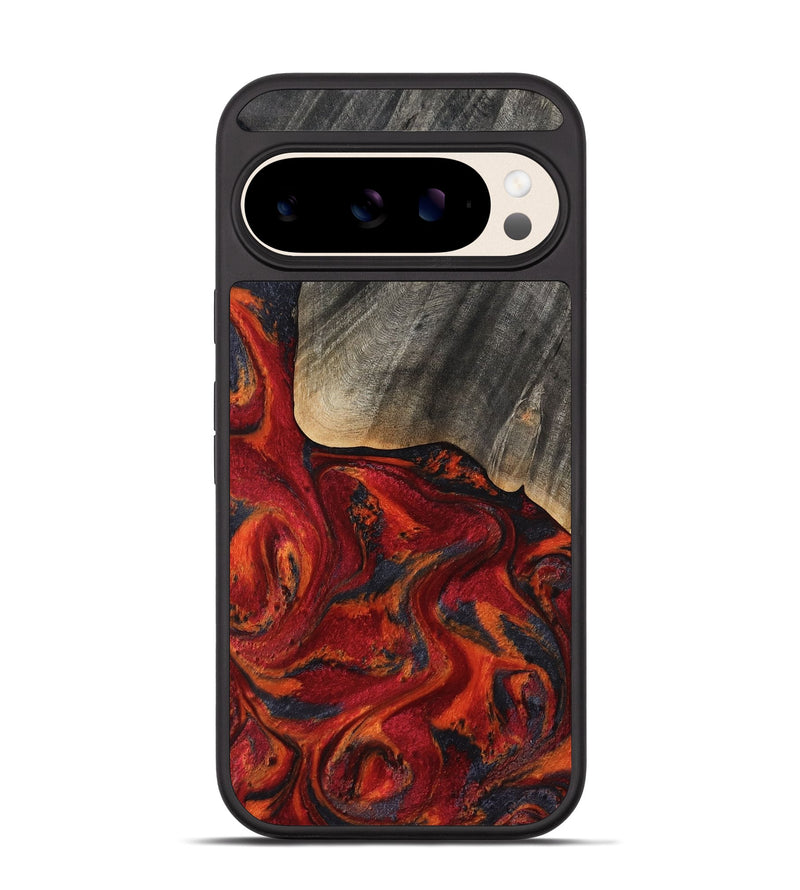 Pixel 10 Wood Phone Case - Aila (Red, 819184)