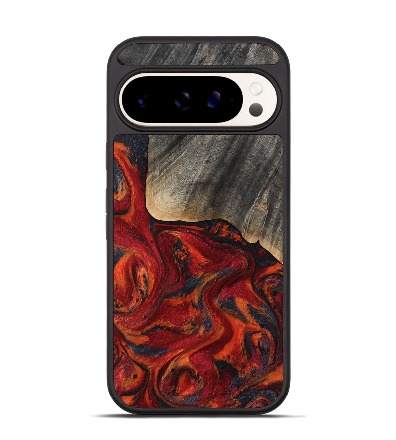 Pixel 9 Pro Wood Phone Case - Aila (Red, 819184)