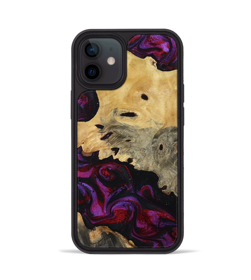 iPhone 12 Wood Phone Case - Jasiah (Purple, 819185)