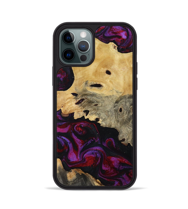 iPhone 12 Pro Wood Phone Case - Jasiah (Purple, 819185)