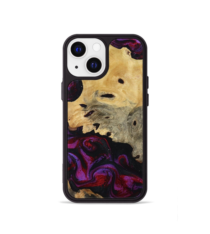 iPhone 13 mini Wood Phone Case - Jasiah (Purple, 819185)