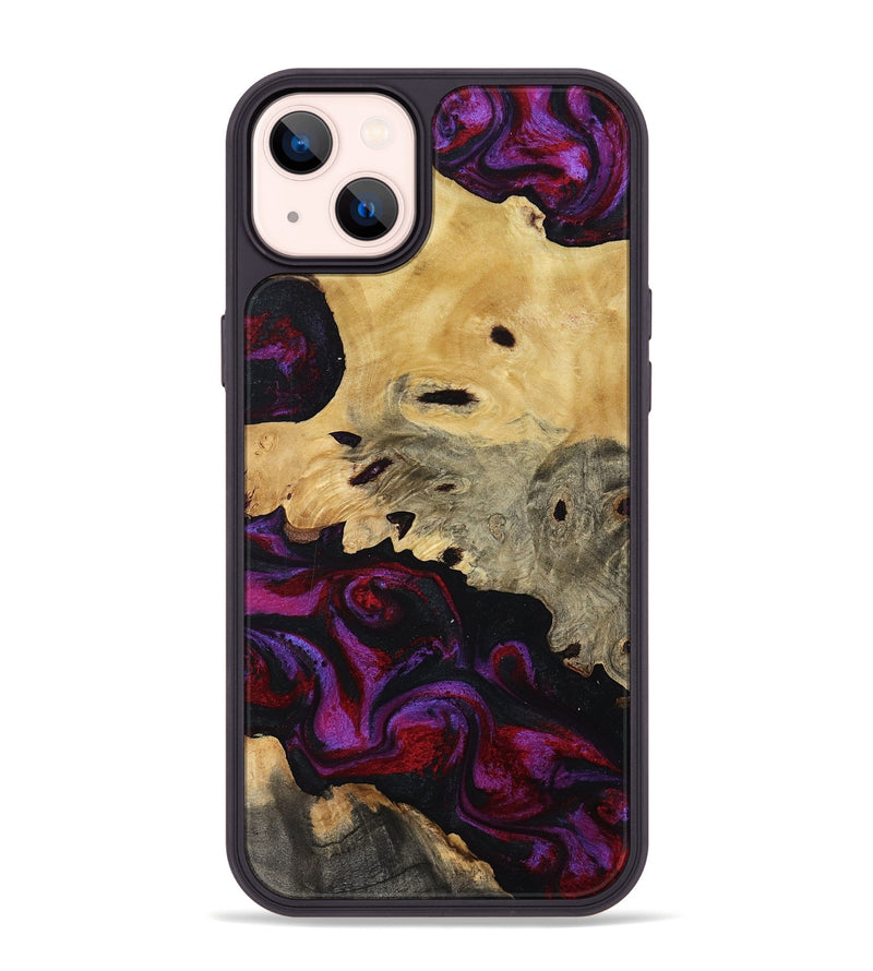 iPhone 14 Plus Wood Phone Case - Jasiah (Purple, 819185)