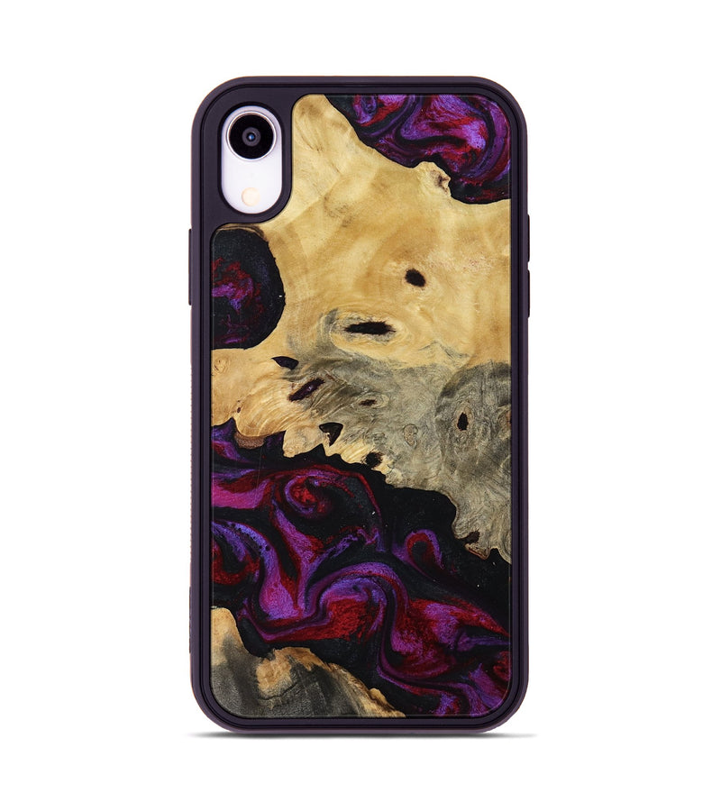 iPhone Xr Wood Phone Case - Jasiah (Purple, 819185)