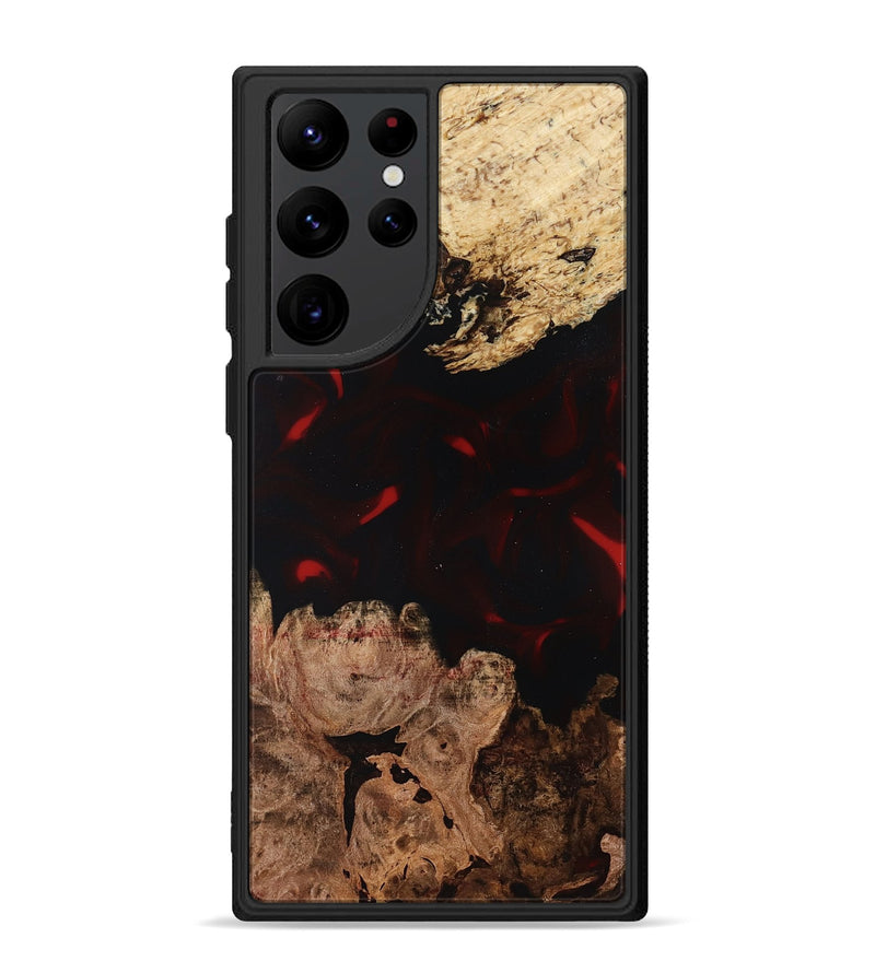 Galaxy S22 Ultra Wood Phone Case - Jasmin (Red, 819186)