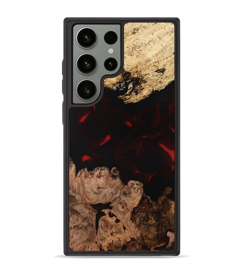 Galaxy S23 Ultra Wood Phone Case - Jasmin (Red, 819186)