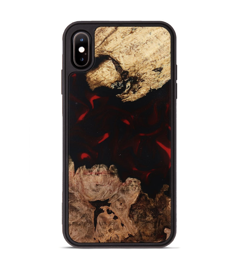 iPhone Xs Max Wood Phone Case - Jasmin (Red, 819186)