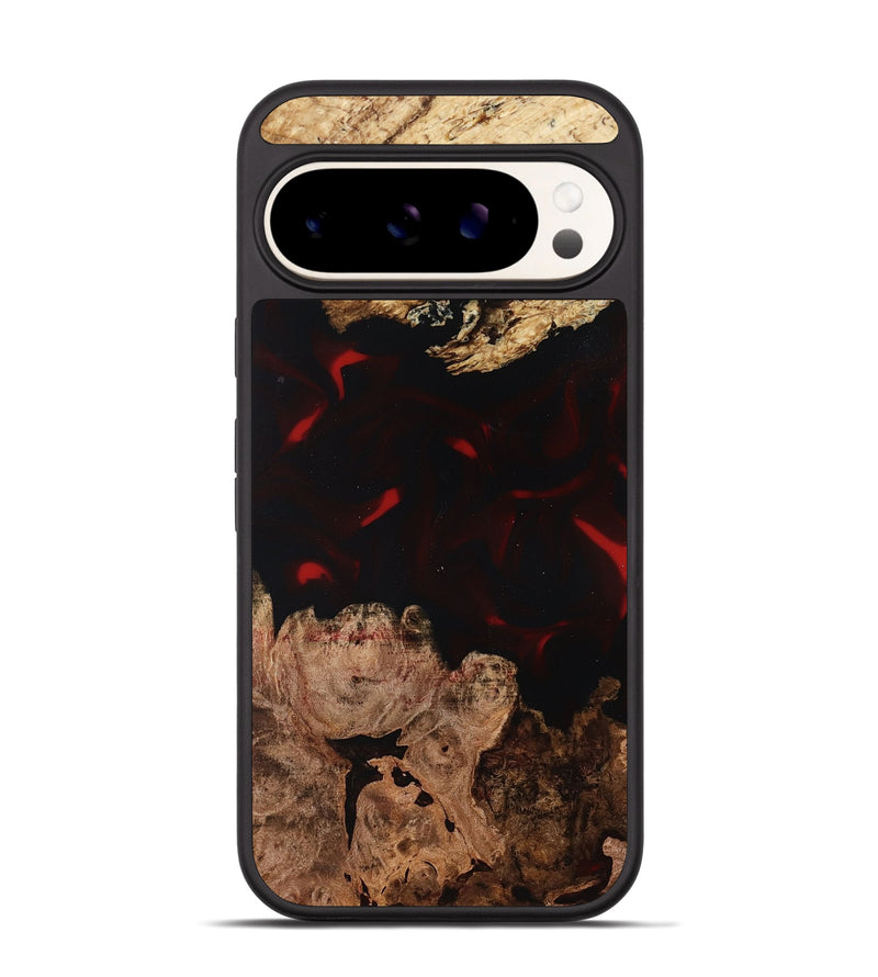 Pixel 9 Pro Wood Phone Case - Jasmin (Red, 819186)