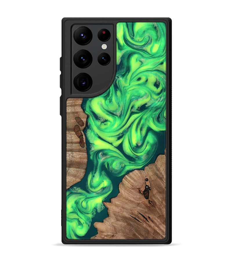 Galaxy S22 Ultra Wood Phone Case - Remi (Neon, 819188)