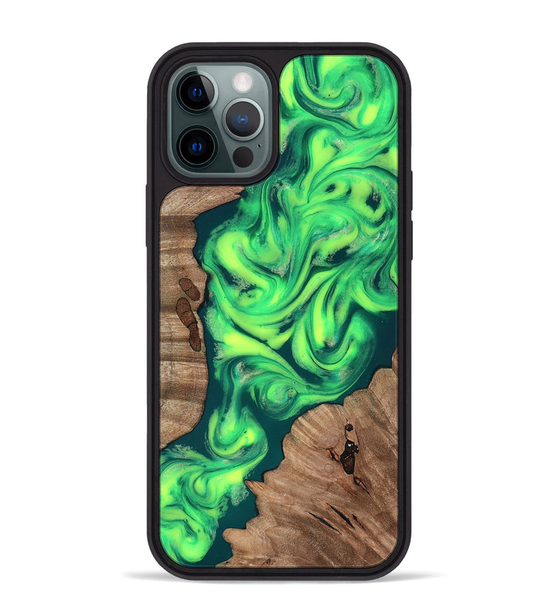 iPhone 12 Pro Max Wood Phone Case - Remi (Neon, 819188)
