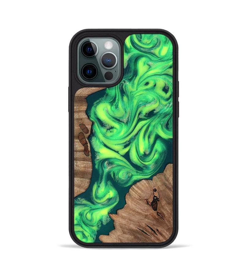 iPhone 12 Pro Wood Phone Case - Remi (Neon, 819188)