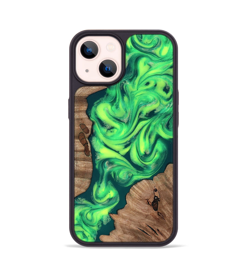 iPhone 14 Wood Phone Case - Remi (Neon, 819188)