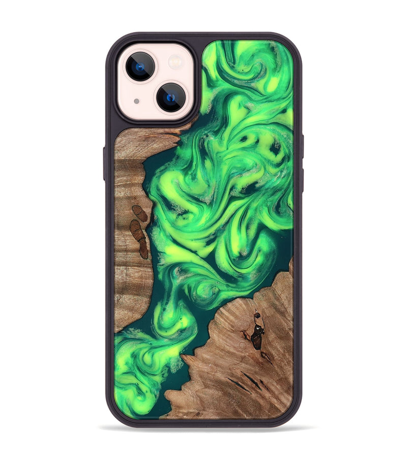 iPhone 14 Plus Wood Phone Case - Remi (Neon, 819188)