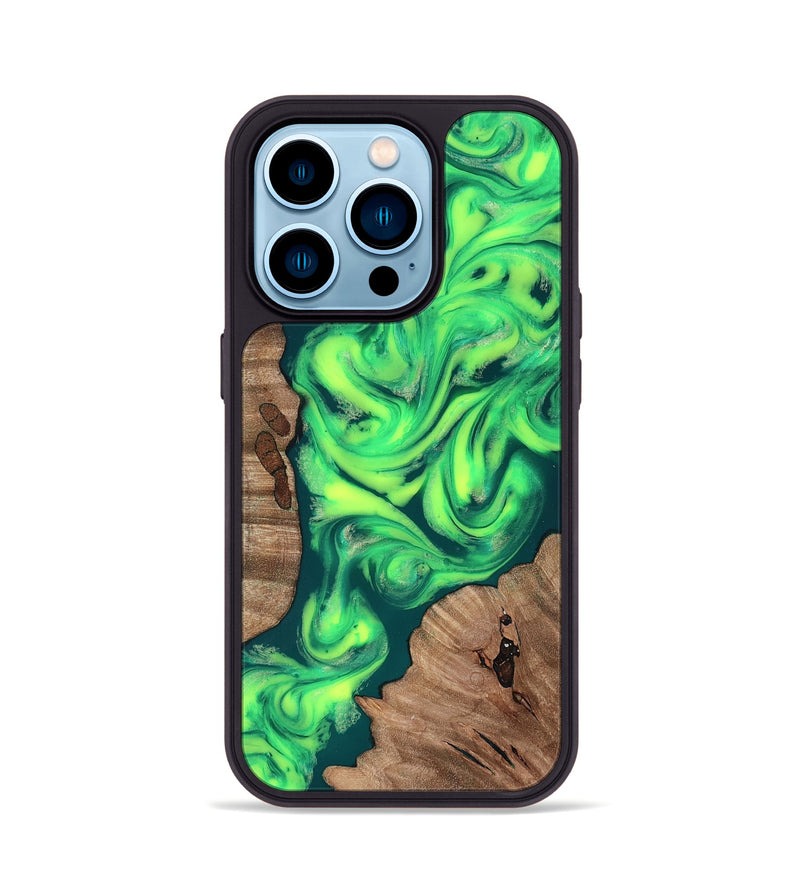iPhone 14 Pro Wood Phone Case - Remi (Neon, 819188)