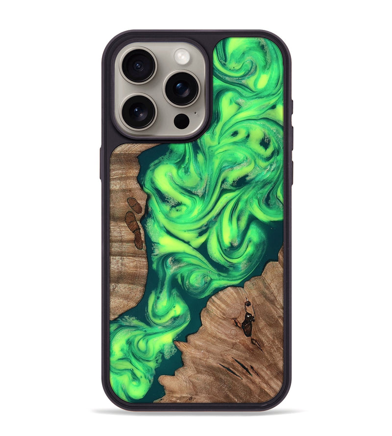 iPhone 15 Pro Max Wood Phone Case - Remi (Neon, 819188)