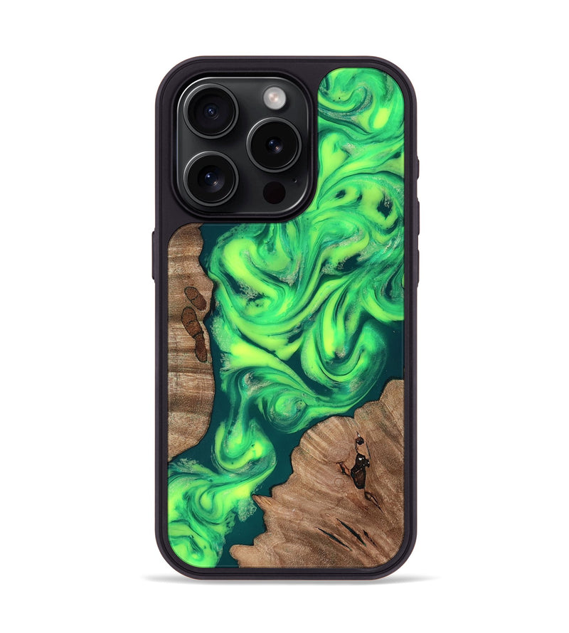 iPhone 15 Pro Wood Phone Case - Remi (Neon, 819188)