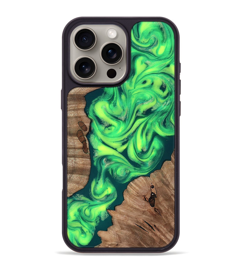 iPhone 16 Pro Max Wood Phone Case - Remi (Neon, 819188)