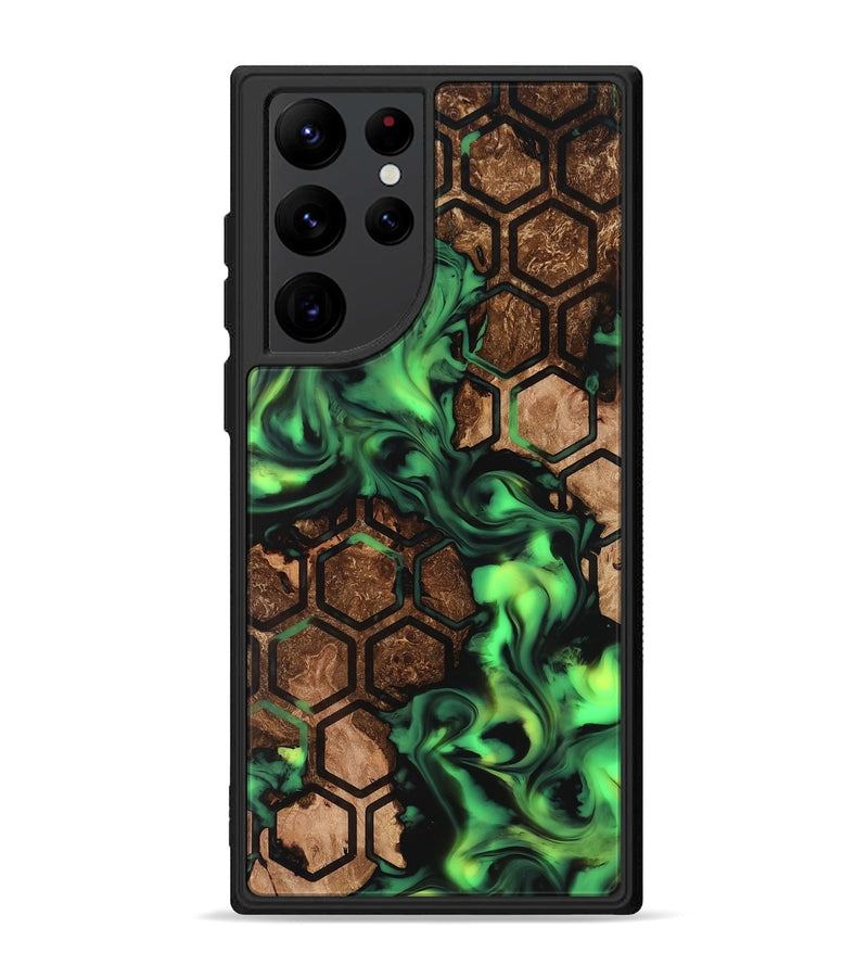 Galaxy S22 Ultra Wood Phone Case - Lilia (Neon, 819189)