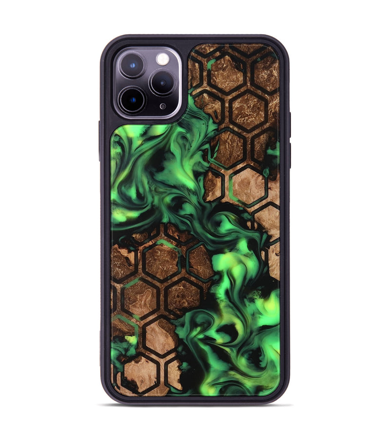 iPhone 11 Pro Max Wood Phone Case - Lilia (Neon, 819189)