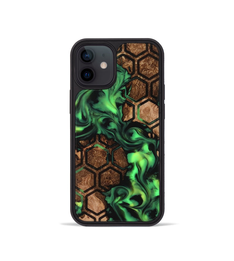 iPhone 12 mini Wood Phone Case - Lilia (Neon, 819189)