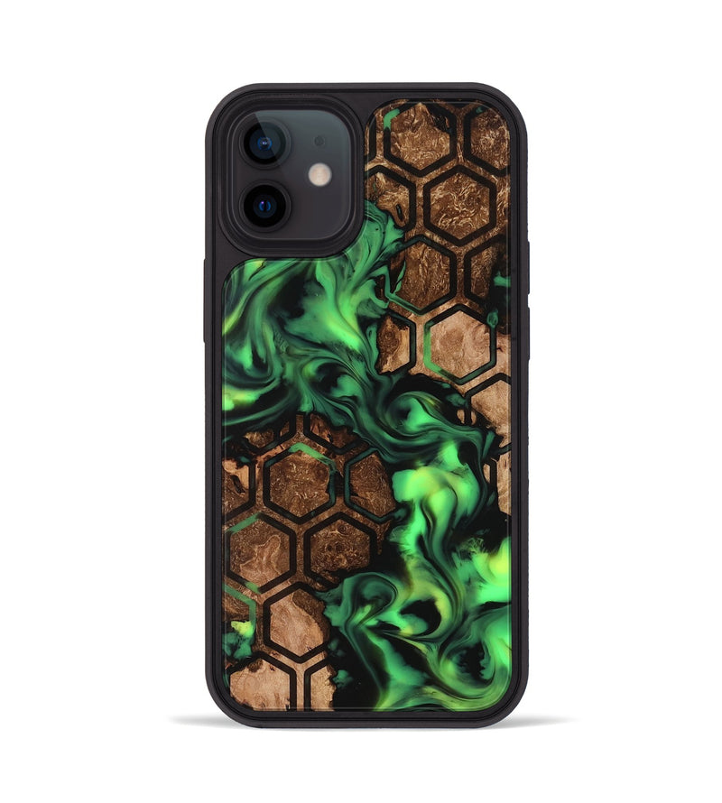 iPhone 12 Wood Phone Case - Lilia (Neon, 819189)