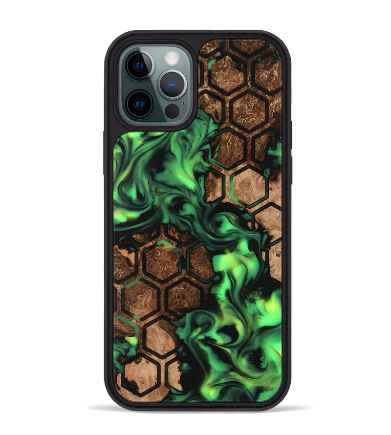 iPhone 12 Pro Max Wood Phone Case - Lilia (Neon, 819189)