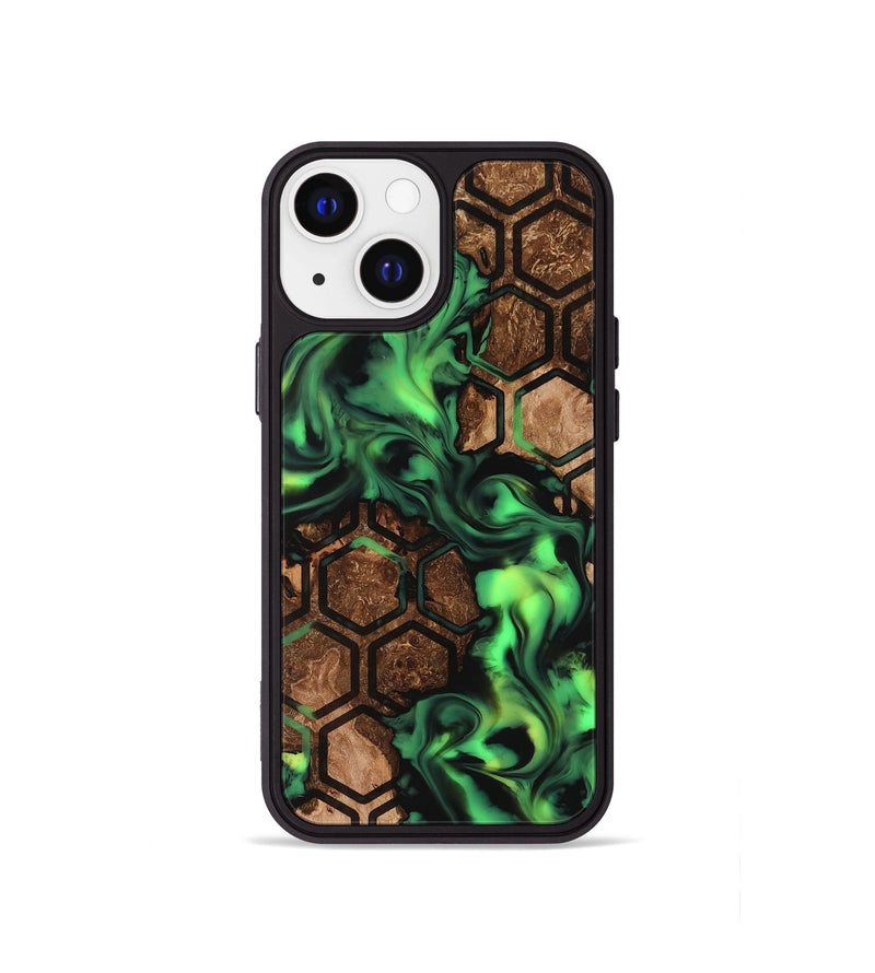 iPhone 13 mini Wood Phone Case - Lilia (Neon, 819189)