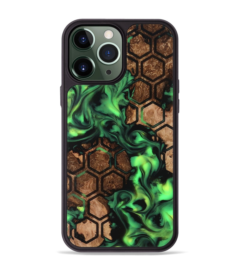 iPhone 13 Pro Max Wood Phone Case - Lilia (Neon, 819189)