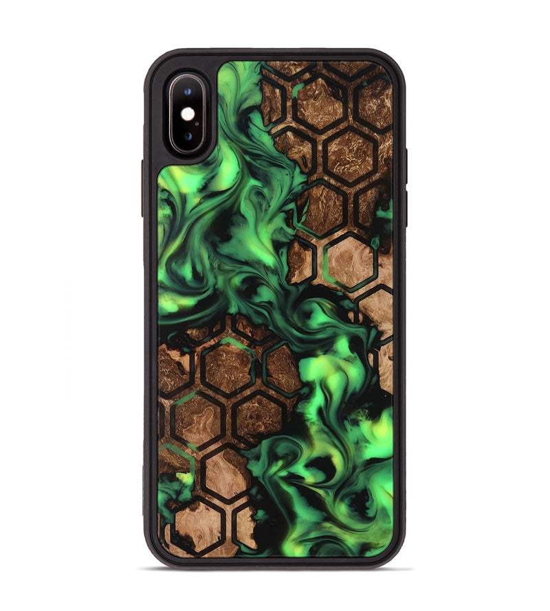 iPhone Xs Max Wood Phone Case - Lilia (Neon, 819189)