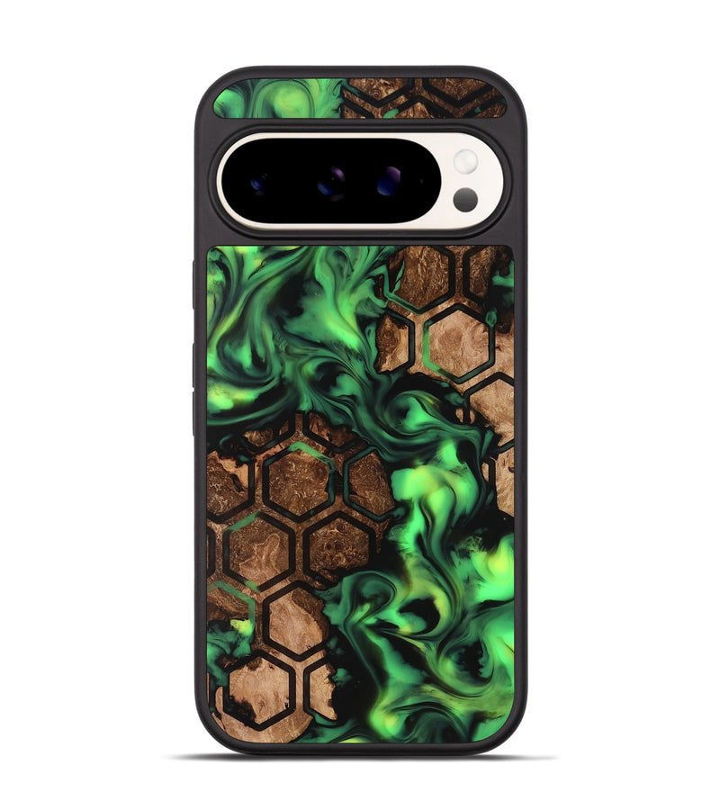 Pixel 9 Pro Wood Phone Case - Lilia (Neon, 819189)