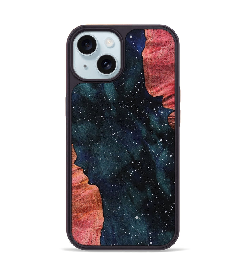 iPhone 15 Wood Phone Case - Amber (Cosmos, 819194)