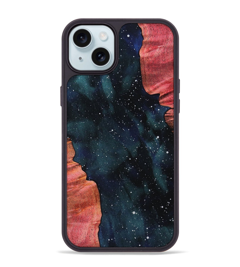 iPhone 15 Plus Wood Phone Case - Amber (Cosmos, 819194)