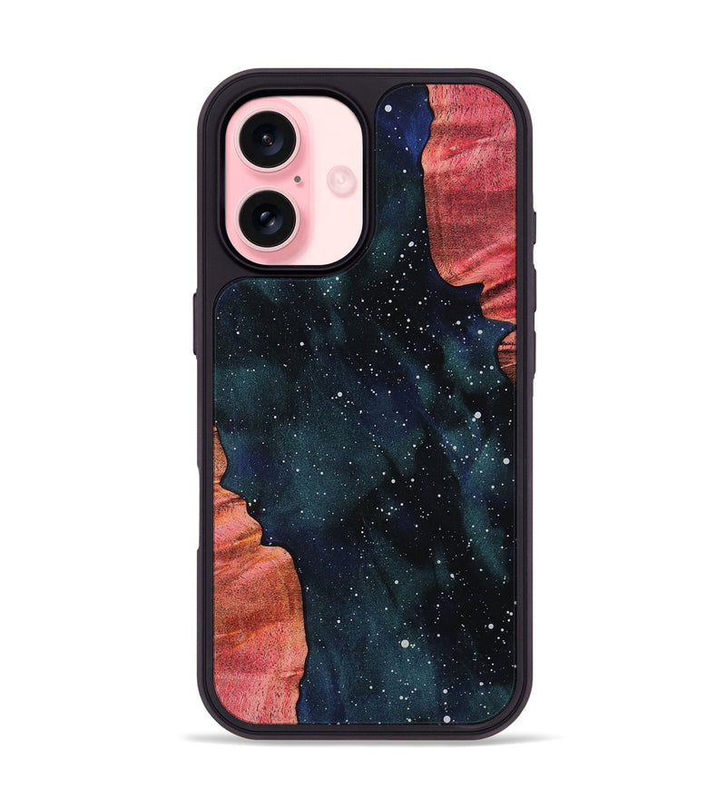 iPhone 16 Wood Phone Case - Amber (Cosmos, 819194)