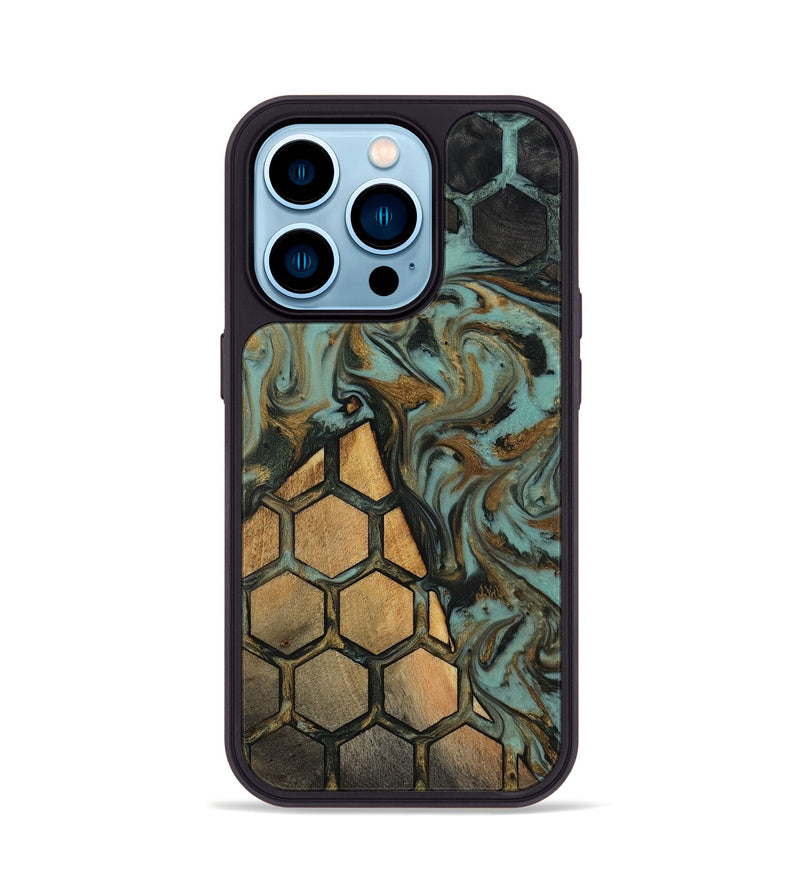 iPhone 14 Pro Wood Phone Case - Cary (Pattern, 819204)