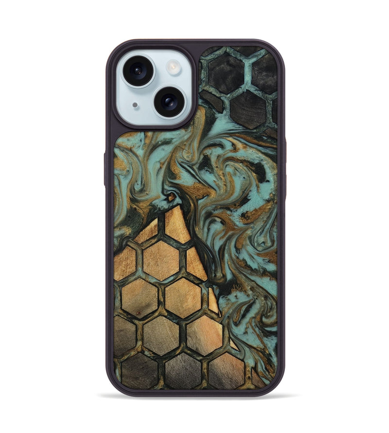 iPhone 15 Wood Phone Case - Cary (Pattern, 819204)