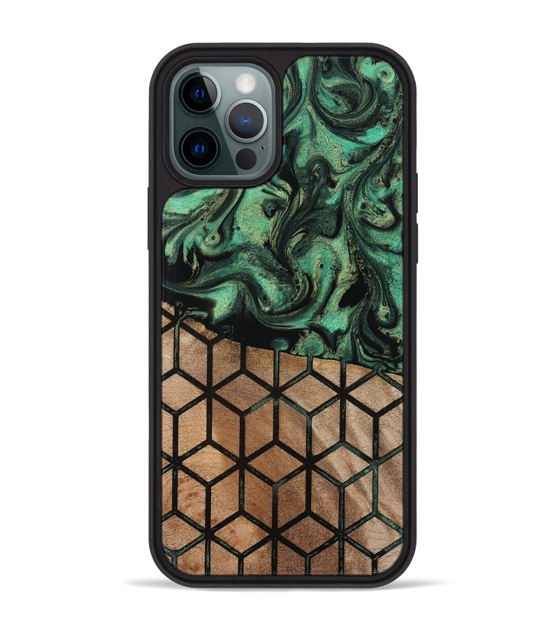 iPhone 12 Pro Max Wood Phone Case - Benita (Pattern, 819206)