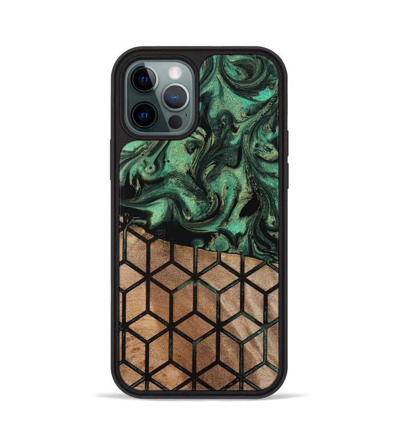 iPhone 12 Pro Wood Phone Case - Benita (Pattern, 819206)