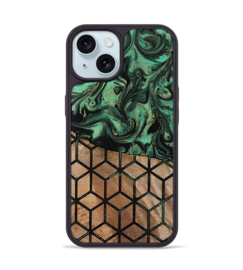 iPhone 15 Wood Phone Case - Benita (Pattern, 819206)