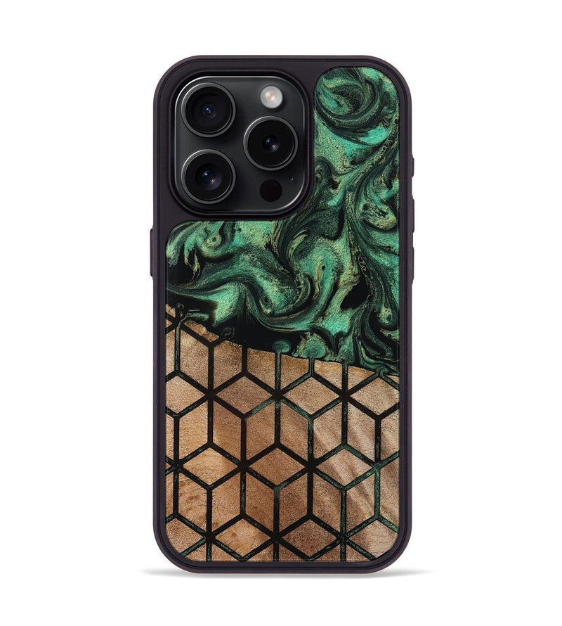 iPhone 15 Pro Wood Phone Case - Benita (Pattern, 819206)