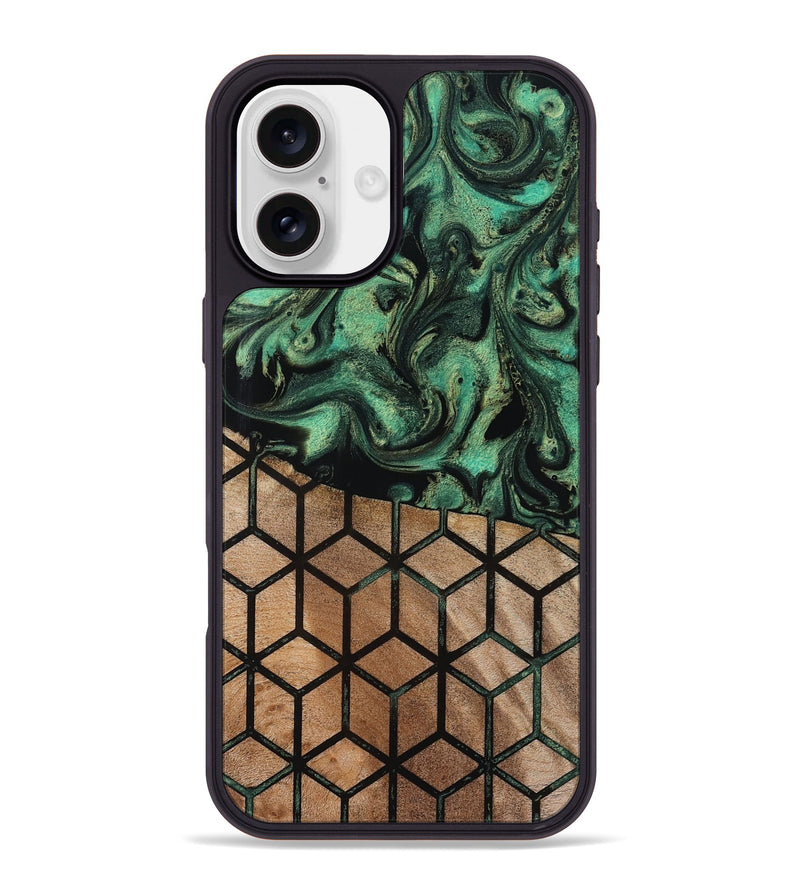 iPhone 16 Plus Wood Phone Case - Benita (Pattern, 819206)