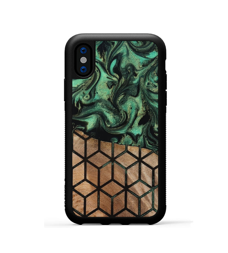 iPhone Xs Wood Phone Case - Benita (Pattern, 819206)