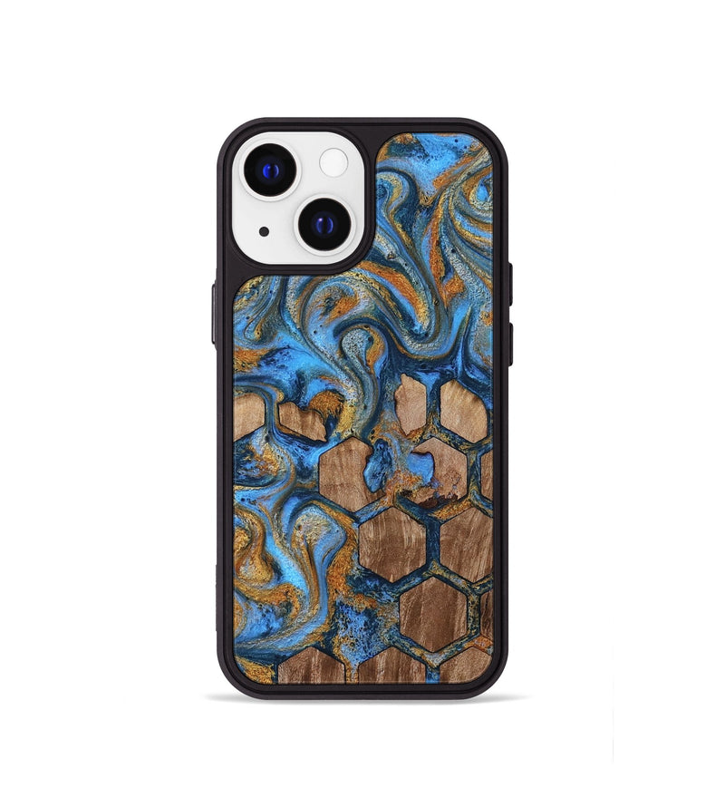 iPhone 13 mini Wood Phone Case - Jordan (Pattern, 819207)