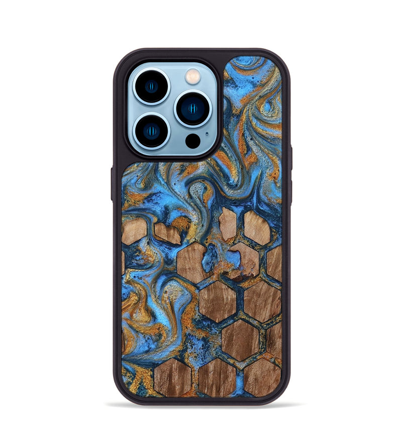 iPhone 14 Pro Wood Phone Case - Jordan (Pattern, 819207)