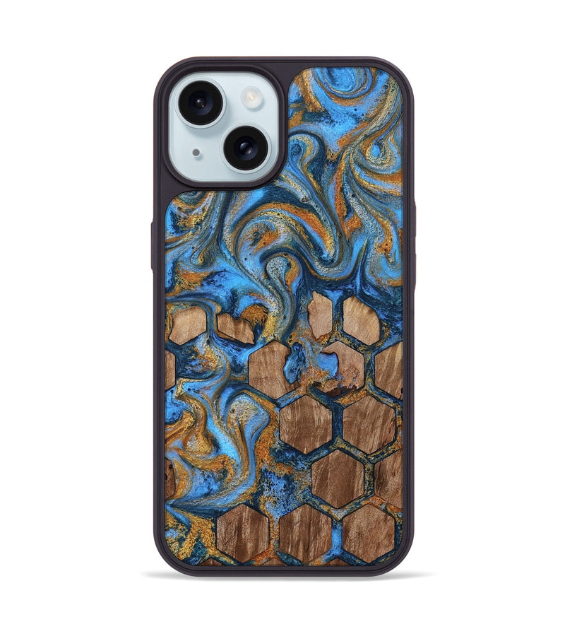 iPhone 15 Wood Phone Case - Jordan (Pattern, 819207)