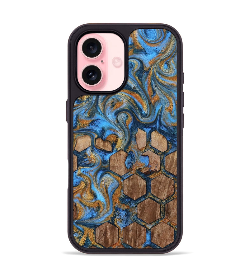 iPhone 16 Wood Phone Case - Jordan (Pattern, 819207)
