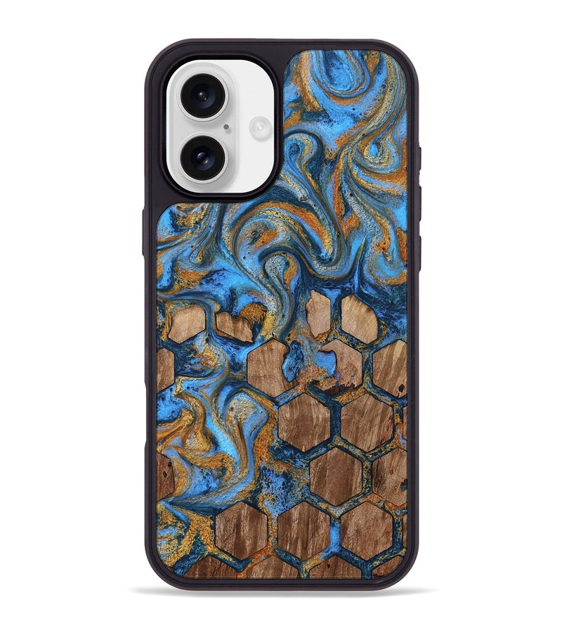 iPhone 16 Plus Wood Phone Case - Jordan (Pattern, 819207)
