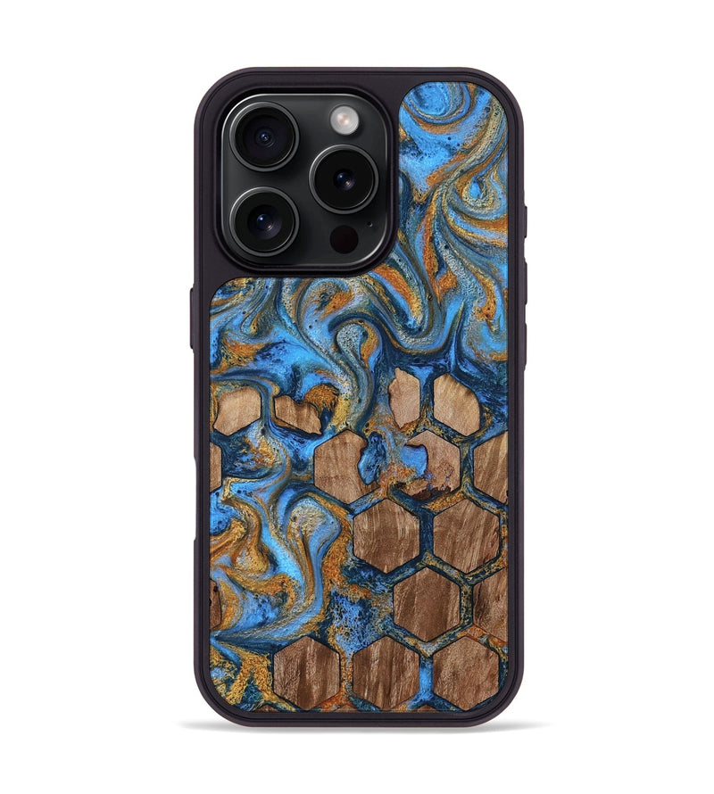 iPhone 16 Pro Wood Phone Case - Jordan (Pattern, 819207)