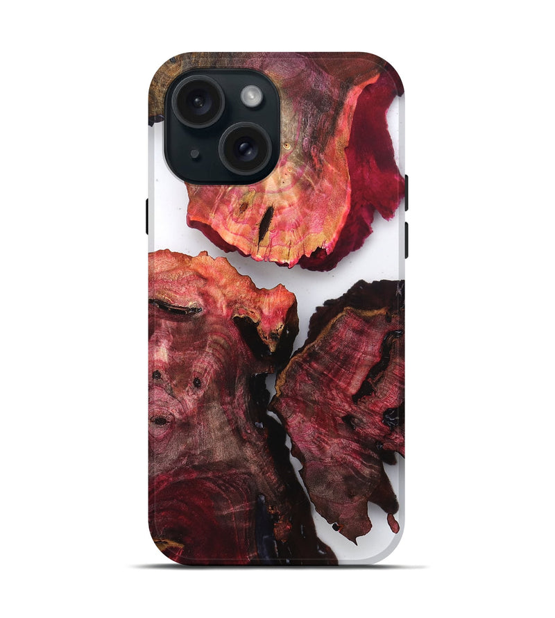 iPhone 15 Wood Live Edge Phone Case - Chas (Clear, 819220)